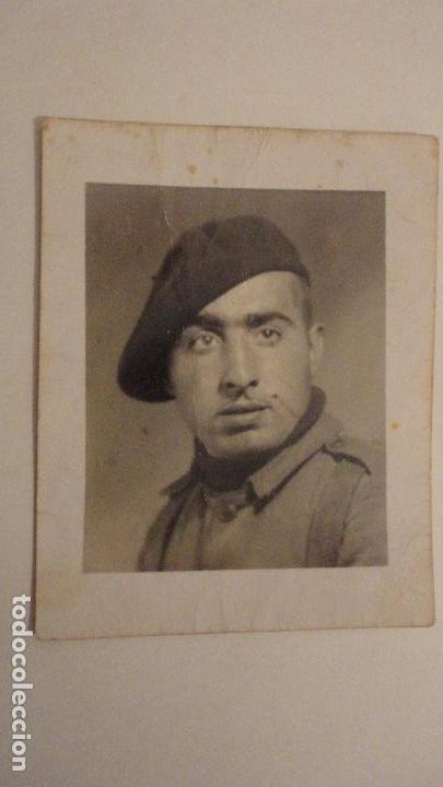 Militaria: ANTIGUA FOTOGRAFIA DE MILITAR.MANUEL NAVARRO.PERIODO GUERRA CIVIL?