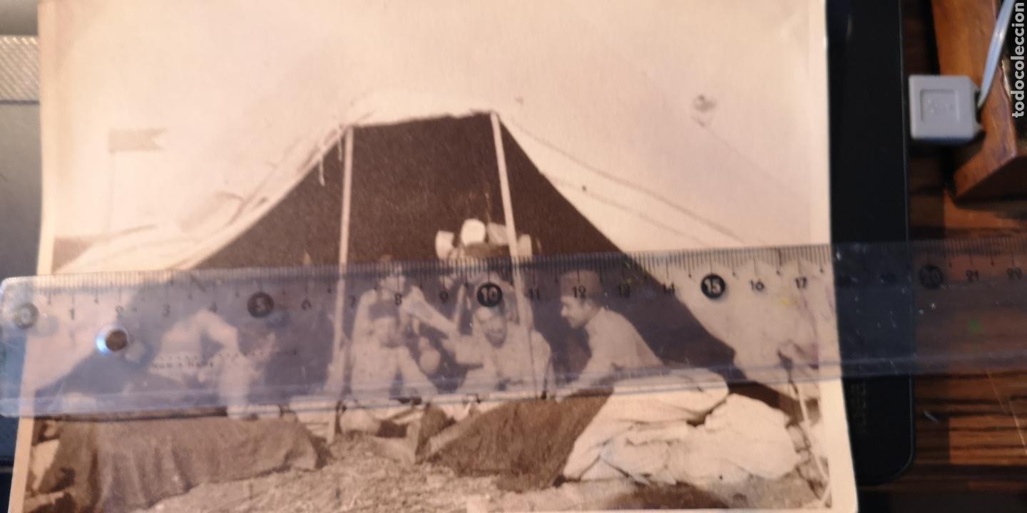 Militaria: Fotograf&iacute;a de la guerra de &Aacute;frica, parece un campamento de regulares
