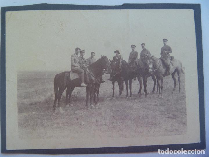 Militaria: GUERRA DE AFRICA: FOTO DE MILITARES DE REGULARES A CABALLO