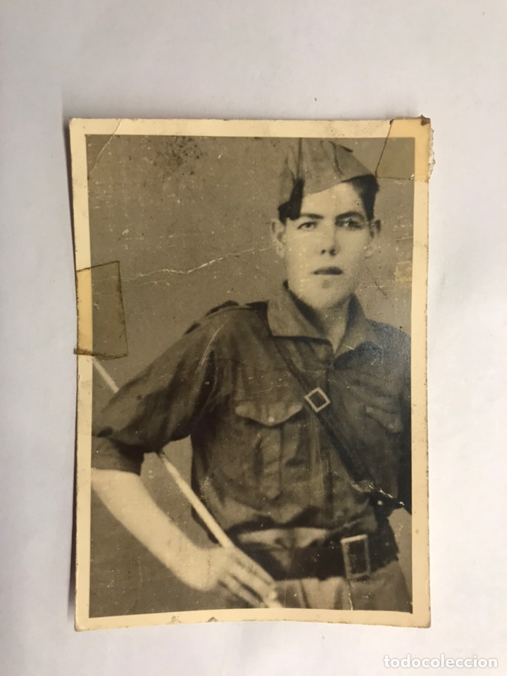Militaria: MILITAR. Fotograf&iacute;a Original..Soldado Ej&eacute;rcito Espa&ntilde;ol (h.1940?)