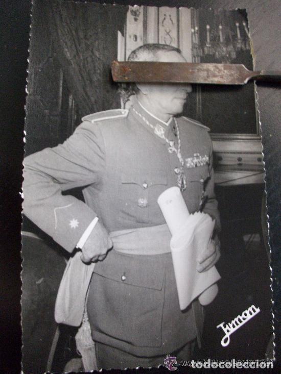 Militaria: FOTO COMANDANTE ESTADO MAYOR EX DIVISION AZUL , CON FAJIN Y PASADOR DE MEDALLAS. CADIZ