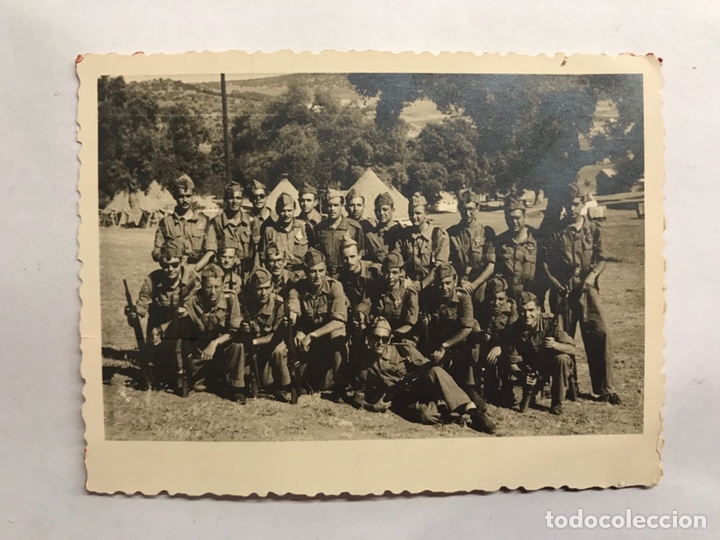 Military Antiques: MILITAR. Montejaque (Ronda) Fotograf&iacute;a Original, Grupo de Soldados con Cetmes (a.1957)