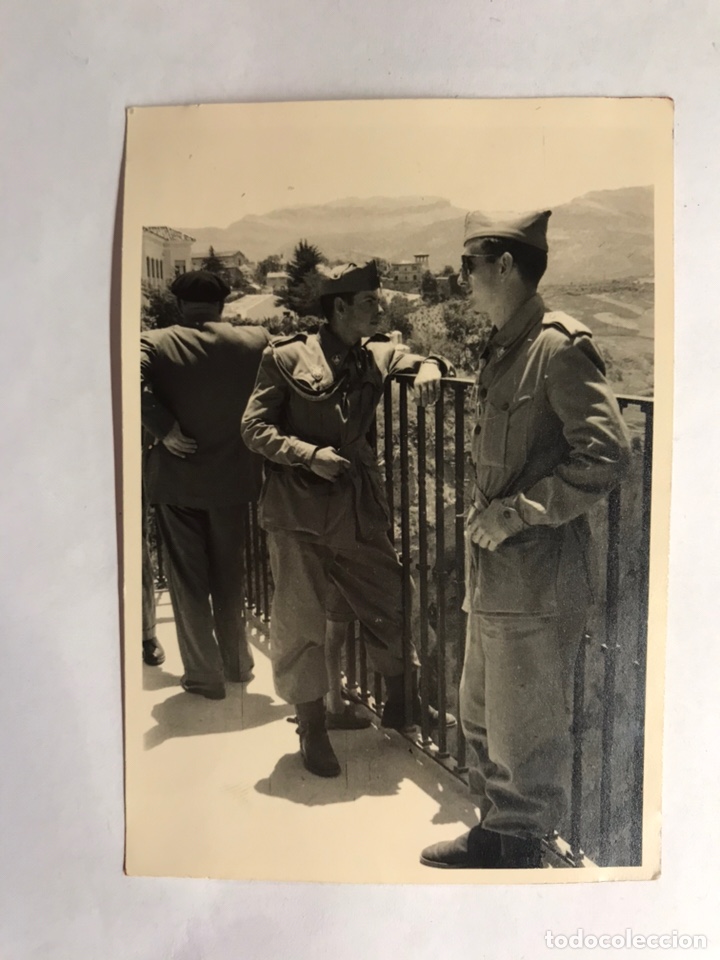 Military Antiques: MILITAR. Montejaque (Ronda) Fotograf&iacute;a Original, Grupo de Soldados en el Balc&oacute;n del Tajo (a.1957)