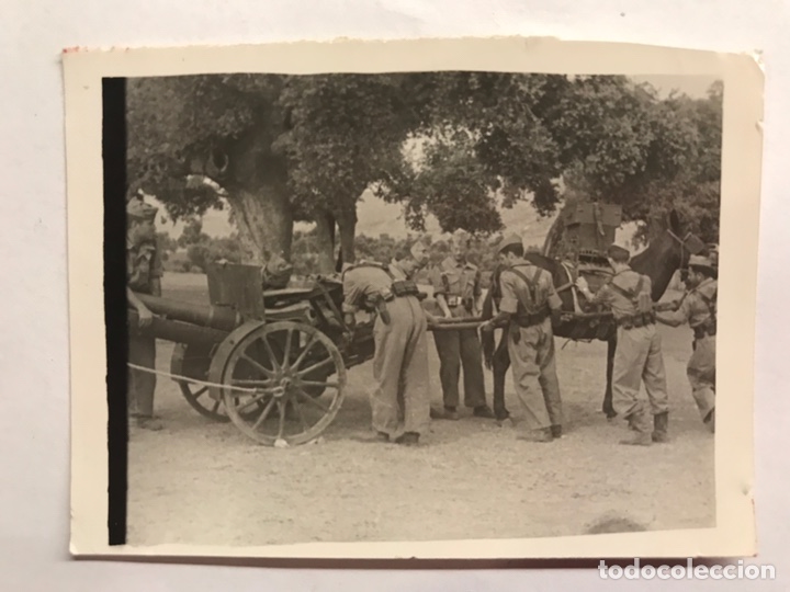 Military Antiques: MILITAR. Montejaque (Ronda) Fotograf&iacute;a Original, Ca&ntilde;&oacute;n arrastras del Caballo. (a.1957).