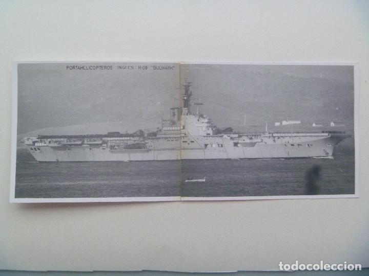 Military Antiques: FOTO ( REALMENTE 2 FOTOS UNIDAS ) DEL PORTAHELICOPTEROS INGLES R-08 &uml; BULWARK &uml;