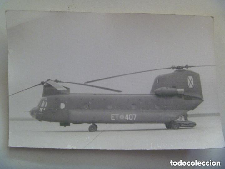 Military Antiques: AVIACION : FOTO DE UN HELICOPTERO DE LA FUERZA AEREA ESPA&Ntilde;OLA, ET 407