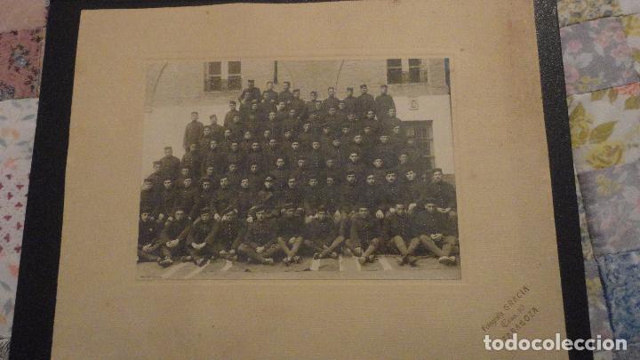 Military Antiques: ANTIGUA FOTOGRAFIA DE GRUPO DE MILITARES.ACADEMIA? FOTO GRACIA.ZARAGOZA.PRINCIPIOS DEL XX