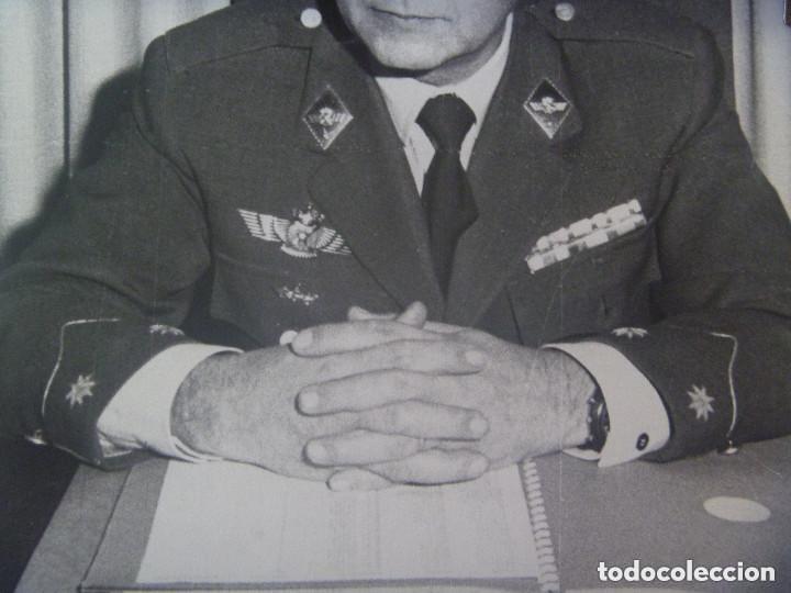 Militaria: AVIACION : ENORME FOTO DE TENIENTE CORONEL DE ESTADO MAYOR DE AVIACION ...... 20 X 25 CM