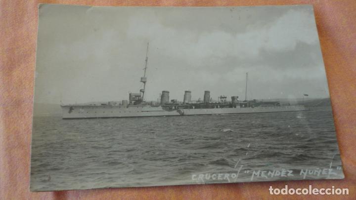 Military Antiques: ANTIGUA POSTAL FOTOGRAFICA .CRUCERO MENDEZ NU&Ntilde;EZ.CARTAGENA?