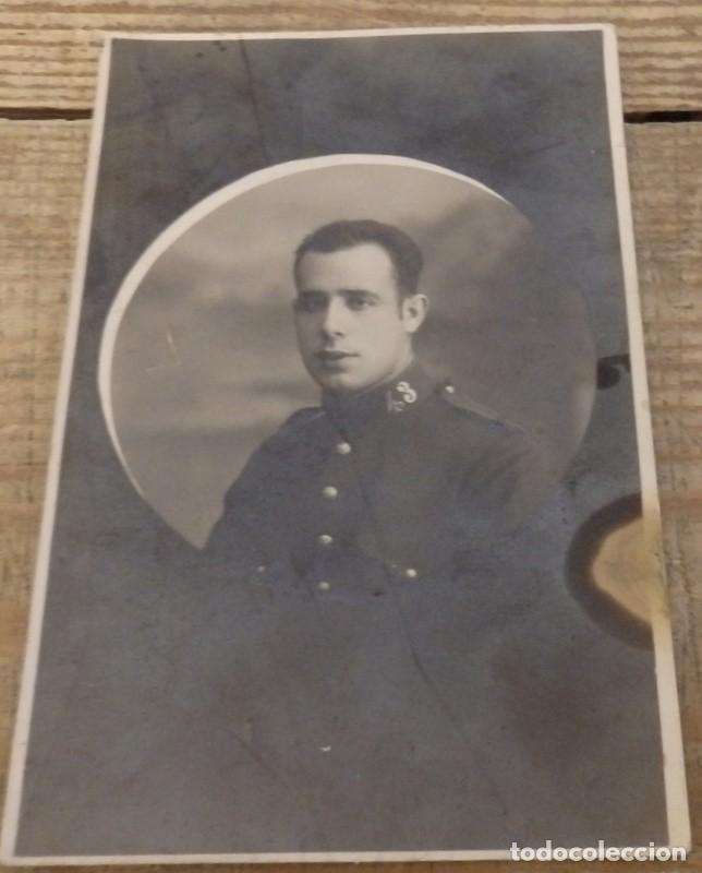 Military Antiques: Antigua fotografia de militar, epoca de Alfonso XIII, REGIMIENTO 43, TAMA&Ntilde;O POSTAL