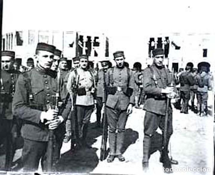 Militaria: FOTOGRAFIA ESTEREOSCOPICA DE CRISTAL, 1926 APROXIMADAMENTE, AFRICA GUERRA DEL RIF, MIDE 10,6 X 4,5 C