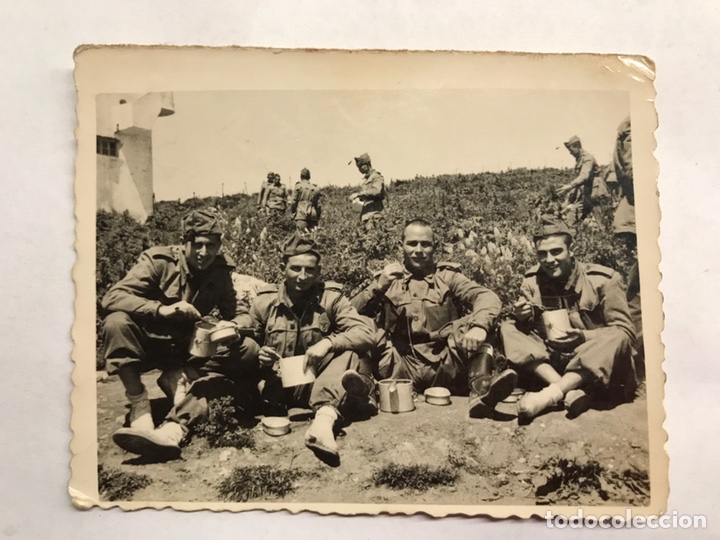 Militaria: MILITAR. Fotograf&iacute;a Original. Soldados de Zafarrancho... (h.1940?)