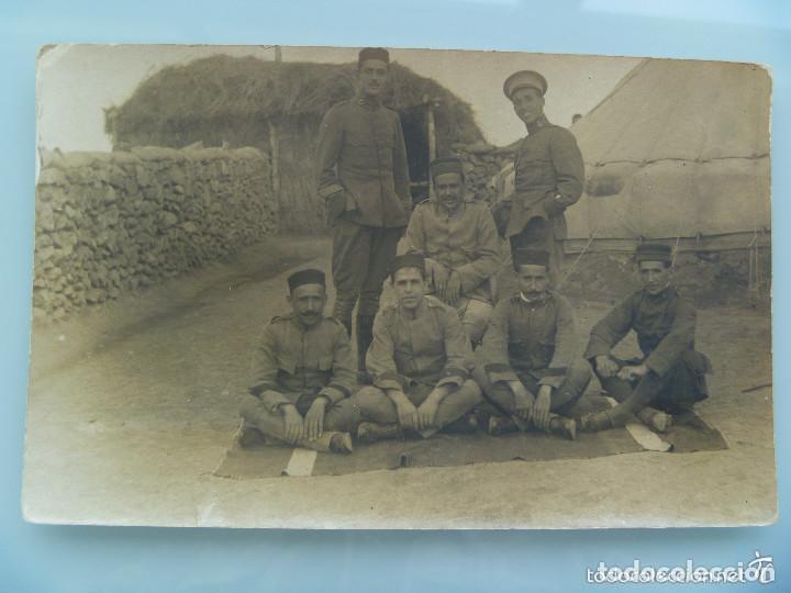 Military Antiques: GUERRA DE AFRICA: FOTO DE MILITARES POSANDO, SARGENTOS Y CABOS POLICIA INDIGENA