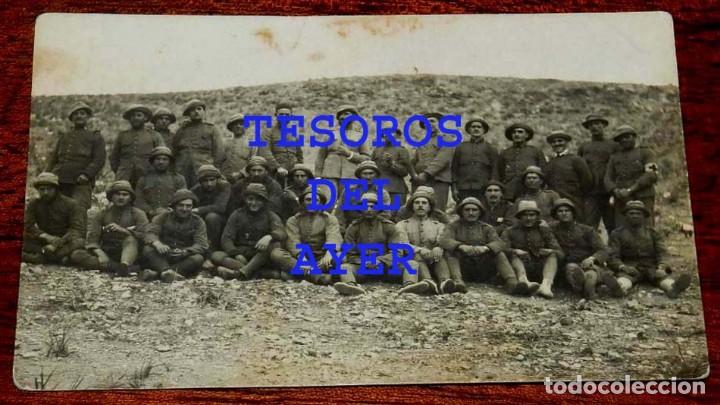 Militaria: FOTOGRAFIA DE LA GUERRA DEL RIF, SOLDADOS ESPA&Ntilde;OLES, MIDE 12,5 X 8 CMS.
