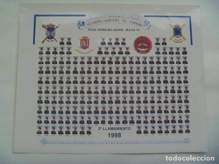 Militaria: ACUARTELAMIENTO EL COPERO , USAC - BHELMA - REWE - RAAA - 74: ORLA DEL 2&ordm; LLAMAMIENTO 1998