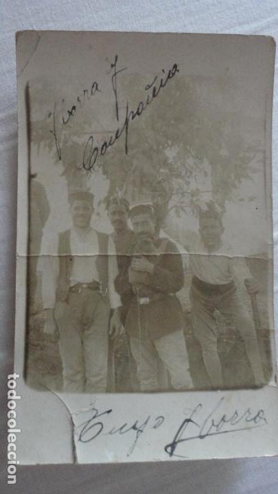 Militaria: ANTIGUA FOTOGRAFIA DE MILITARES CON MONO.YBARRA.PRINCIPIOS DEL XX
