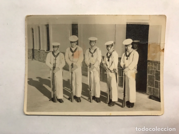 Military Antiques: MILITAR. Cartagena Base Naval. Fotograf&iacute;a antigua. Marineros en formaci&oacute;n...(h.1960?)