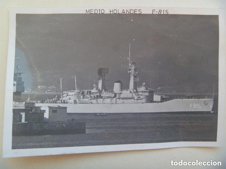 Militaria: FOTO DE BUQUE DE GUERRA EN ALTA MAR , MEDIO HOLANDES MATRICULA F - 815