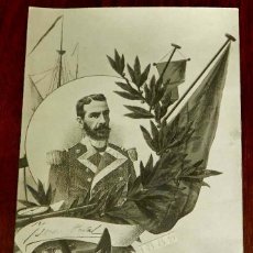 Militaria: POSTAL FOTOGRAFICA DE ISAAC PERAL, AÑO 1889, ED. PALOMEQUE, NO CIRCULADA.. Lote 162832650