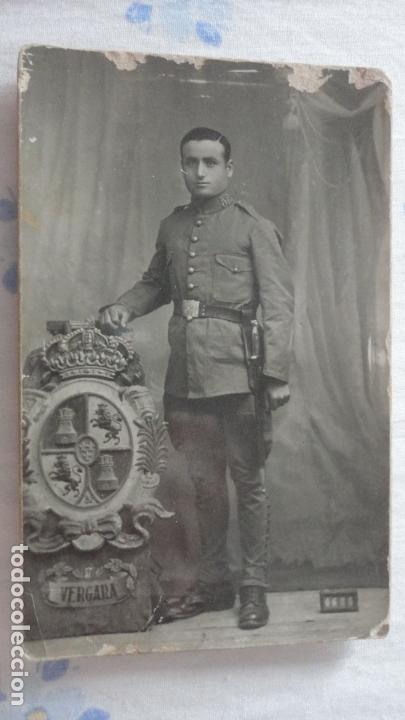 Military Antiques: ANTIGUA FOTOGRAFIA DE MILITAR.ACADEMIA? VERGARA.FOTOGRAFIA MILITAR.MARTINEZ.BARCELONA.PPIOS DEL XX.
