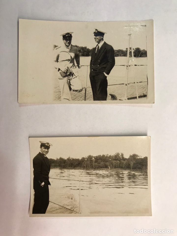 Military Antiques: ITALIA. Fuerza Naval. (2) FOTOGRAF&Iacute;AS ORIGINALES (h.1945?) de peque&ntilde;o tama&ntilde;o
