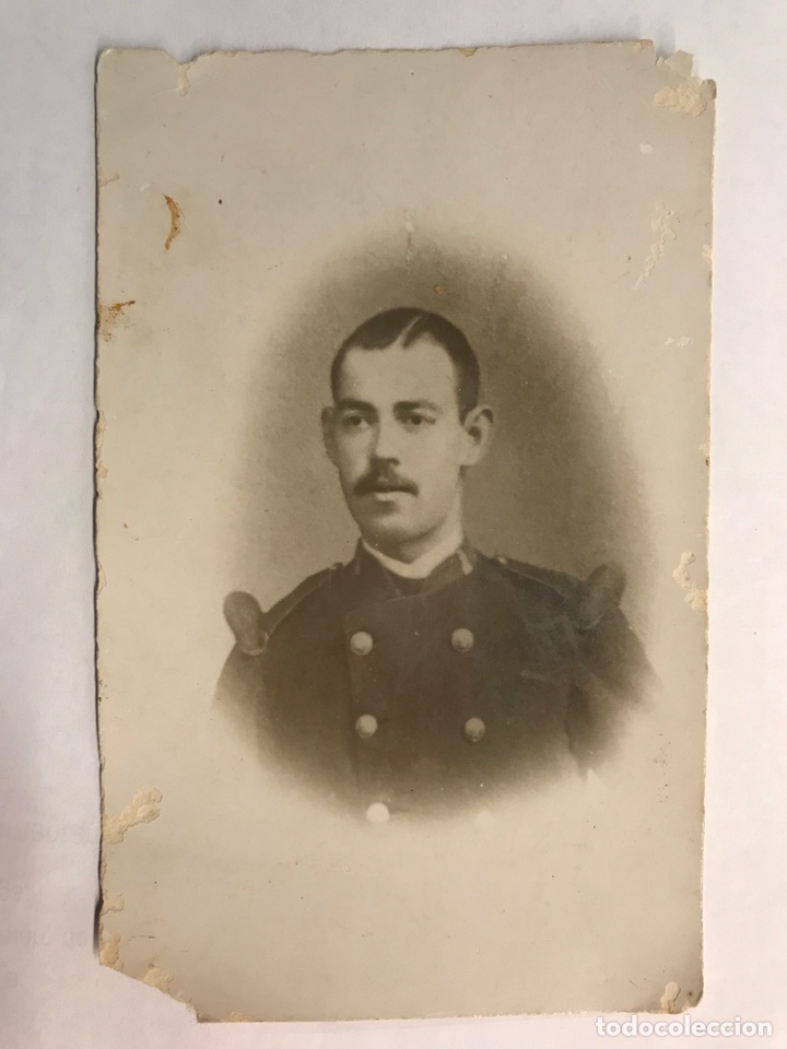 Military Antiques: MILITAR. FOTOGRAF&Iacute;A ANTIGUA. Retrato Estudio. (h.1900?) fatigada