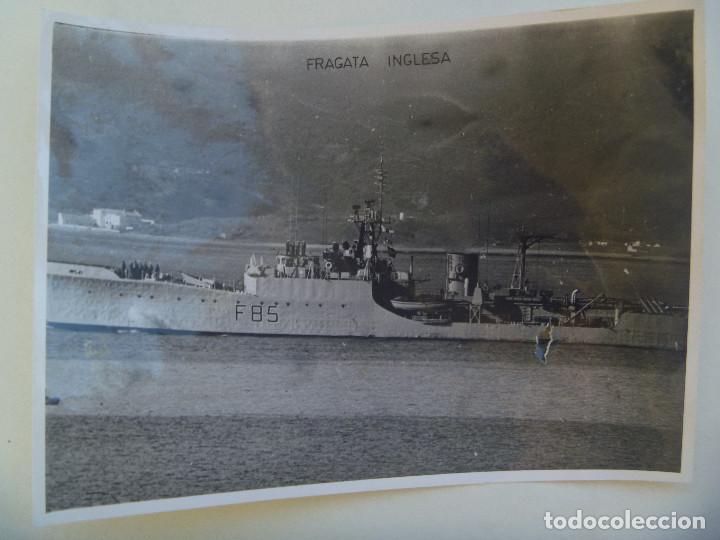 Military Antiques: FOTO DE UNA FRAGATA INGLESA, MATRICULA F 85
