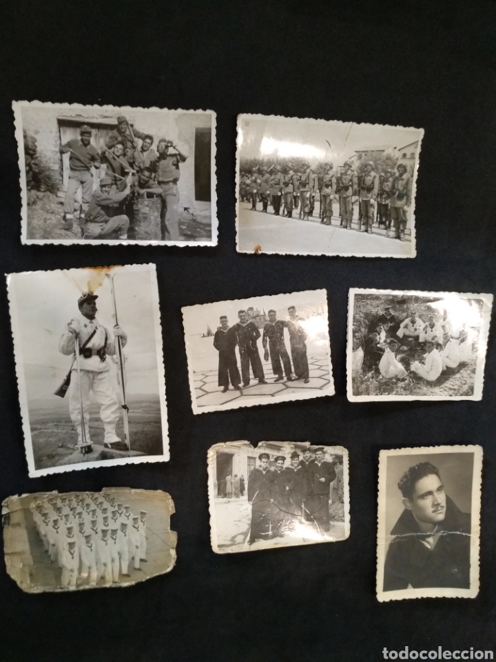 Military Antiques: Lote 8 Fotografias militares.