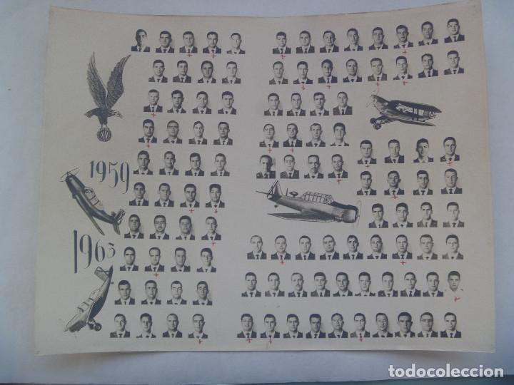 Military Antiques: AVIACION : GRAN FOTO TIPO ORLA CON LA XV PROMOCION DE LA AGA, ACADEMIA GENERAL DEL AIRE. 1959 - 1963