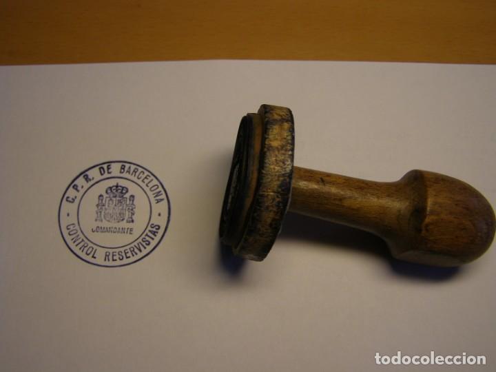 Militaria: Interesante sello militar a&ntilde;os 60-70-80, para la cartilla militar. Control de reservistas.