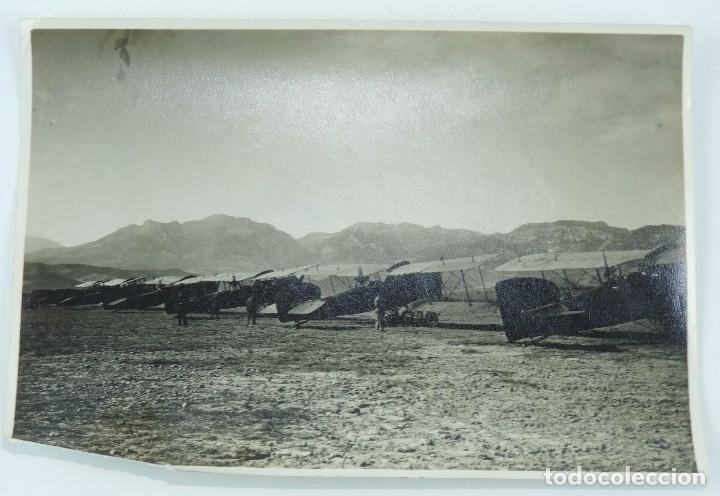 Militaria: FOTOGRAFIA DE AVIONES TIPO BREGUET, CAMPA&Ntilde;A DEL RIF, MIDE 15,5 X 11 CMS.