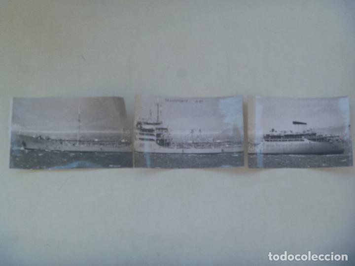 Militaria: GRAN FOTO FORMADA POR 3 FOTOS DE UN BARCO DE TRANSPORTE , A - 81