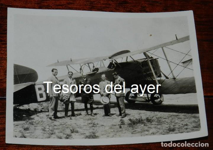 Militaria: FOTOGRAFIA DE AVION TIPO BREGUET, POSIBLEMENTE EN LA CAMPA&Ntilde;A DEL RIF, A&Ntilde;OS 1920 APROX. MIDE 11 X 8,5
