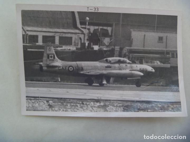 Militaria: FOTO DE UN AVION T - 33 DE LA FUERZA AEREA DE CANADA .... 10 X 15 CM