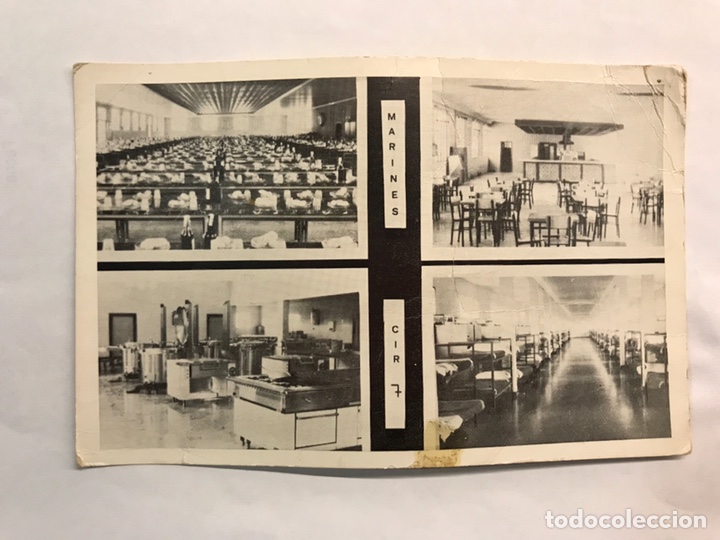 Militaria: MILITAR. Postal CIR No. 7 MARINES, Vistas del cuartel (h.1960?) NO CIRCULADA