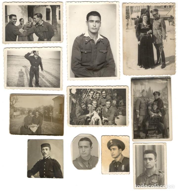Militaria: 11 FOTOGRAF&Iacute;AS DE SOLDADOS Y MILITARES - DISTINTAS &Eacute;POCAS