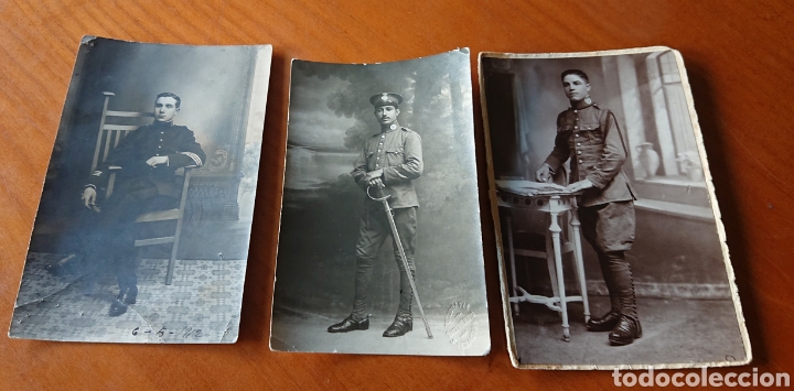 Militaria: Tres fotos militares, PP siglo XX, originales, buena definici&oacute;n