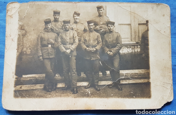 Militaria: Foto postal soldados 69 regimiento