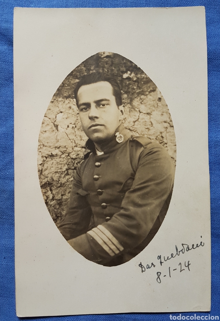 Militaria: Foto postal soldado regimiento wad ras 1924