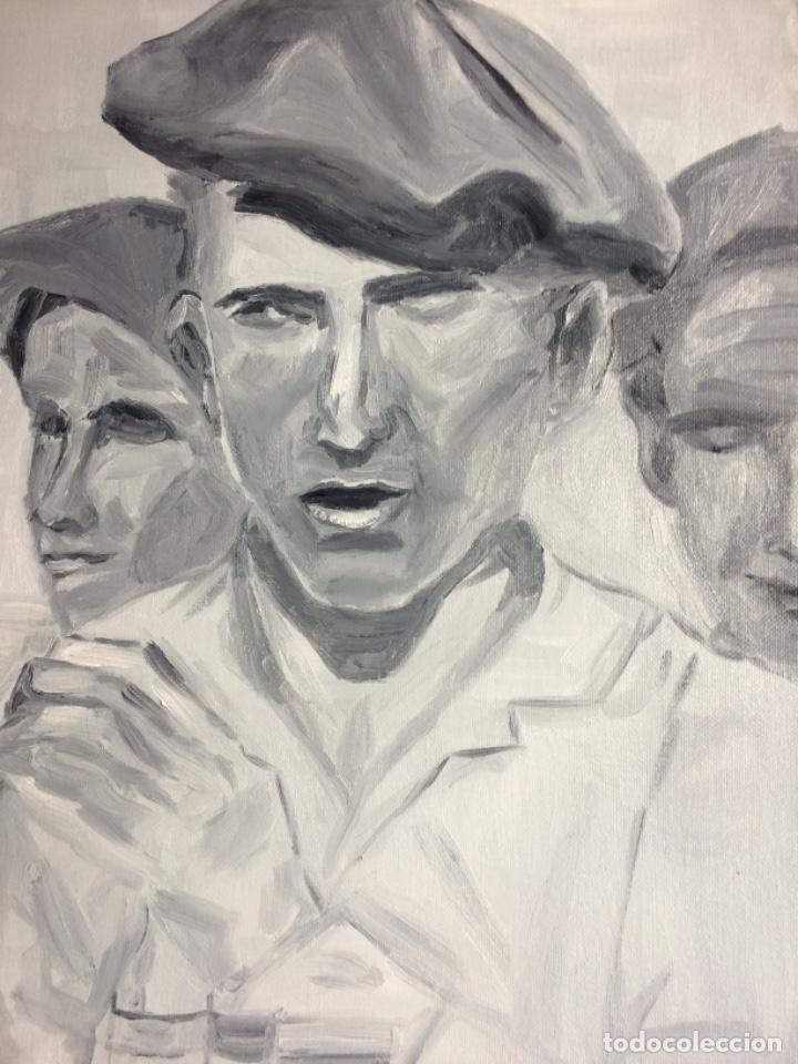 Militaria: Requet&eacute;s. Cuadro pintado al &oacute;leo