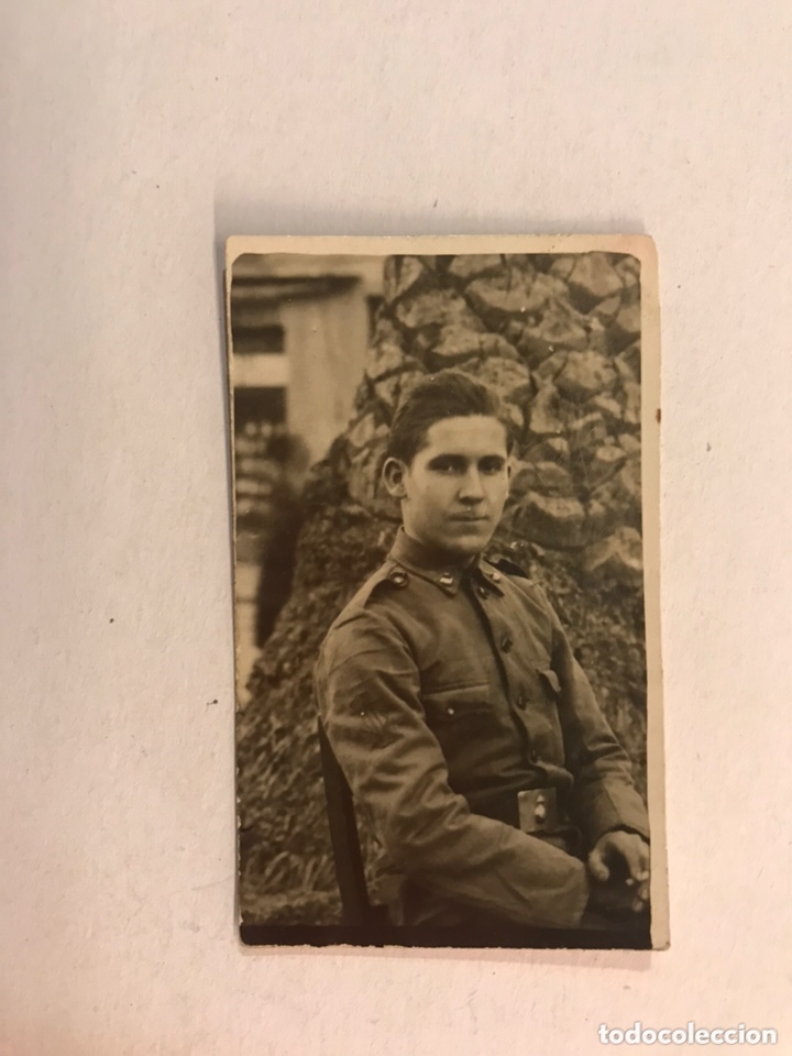 Military Antiques: MILITAR. Fotograf&iacute;a antigua. Soldado del Cuerpo de Artiller&iacute;a (h.1940?)