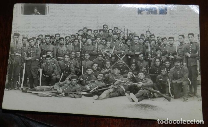 Military Antiques: ANTIGUA FOTOGRAFIA DE MILITARES DEL CUERPO DE INGENIEROS, APROXIMADAMENTE EN 1921, TAMA&Ntilde;O POSTAL.