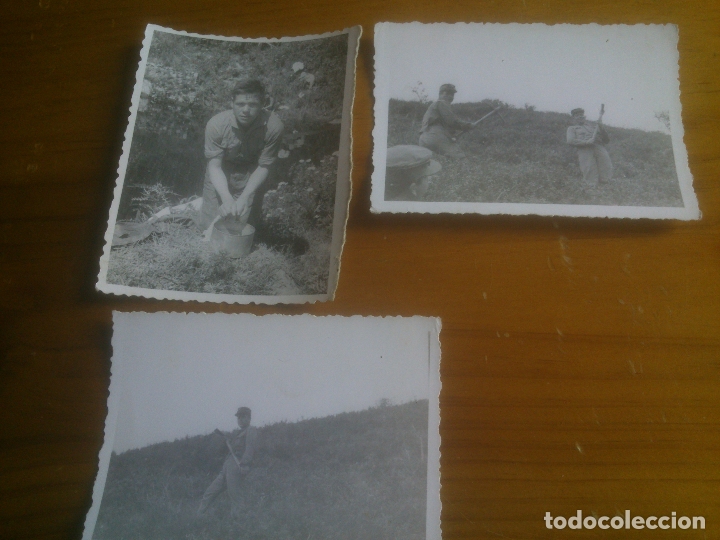 Military Antiques: LOTE FOTOGRAFIAS SOLDADOS CON ARMAMENTO
