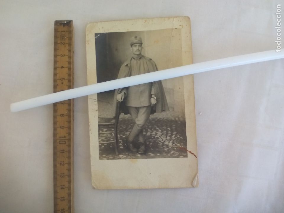Military Antiques: ANTIGUA FOTOGRAFIA DE UN MILITAR, DESCONOZCO EL PA&Iacute;S, BROMIA. CARTE POSTALE