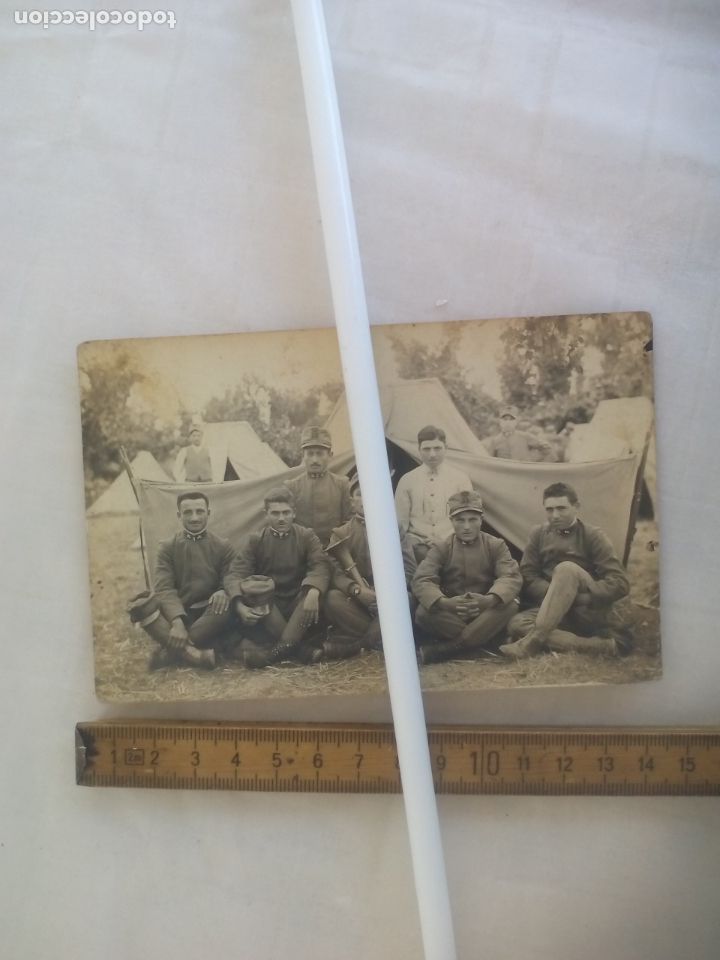 Military Antiques: ANTIGUA FOTOGRAFIA DE MILITARES CREO QUE DE ITALIA,  CARTOLINA POSTALE. TENSI