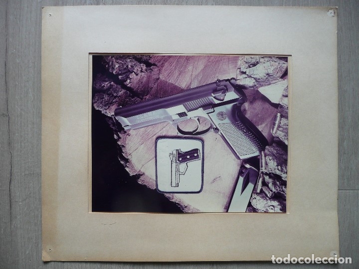 Military Antiques: LLAMA-FOTOGRAFIA/LAMINA ORIGINAL=PISTOLA LLAMA,M82-9M/M PARABELLUN=ANTIGUO ALBUM LLAMA