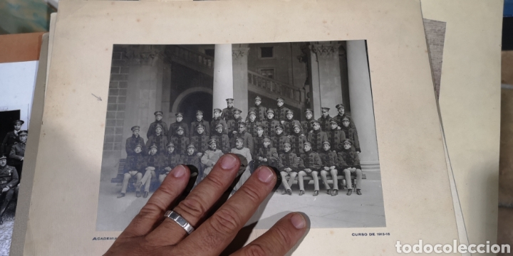 Militaria: Antigua foto de la Academia de Infanter&iacute;a curso 1915 a 1916