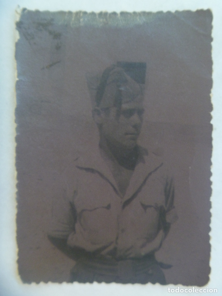 Military Antiques: GUERRA CIVIL : FOTO DE SOLDADO LEGIONARIO CON CHAPIRI DE BORLA