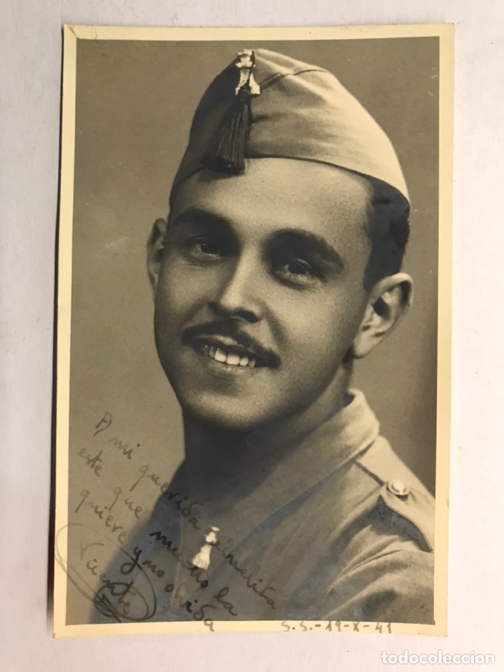Military Antiques: MILITAR. Fotograf&iacute;a Retrato Soldado del Ej&eacute;rcito Espa&ntilde;ol (h.1950?)