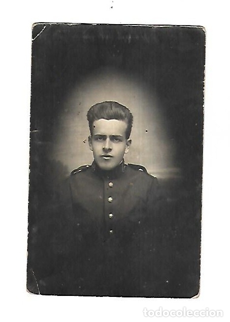 Militaria: ANTIGUA FOTOPOSTAL. IMAGEN DE ESTUDIO DE UN MILITAR. 9 X 14CM